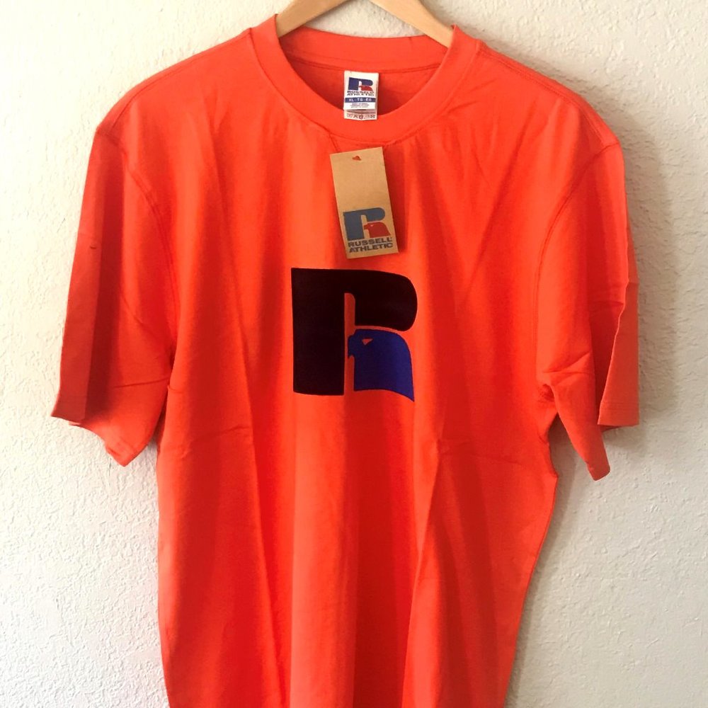 NWT Russell Athletic Vintage Style Orange T-Shirt